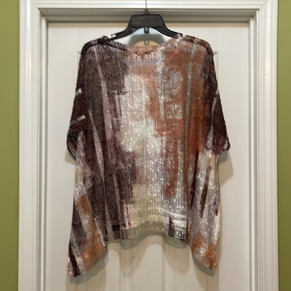 Jess & Jane - oversized artsy abstract patterned women’s top - size L - Picture 2 of 7